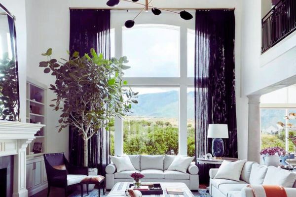 Living Room Curtain Ideas for Big Window