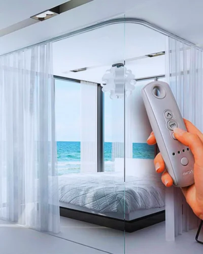 Motorized Somfy Curtains