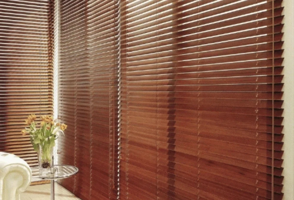 wooden vertical blinds