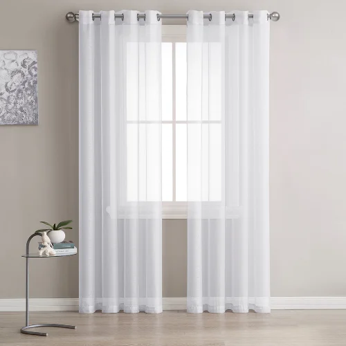 White gauze Curtain