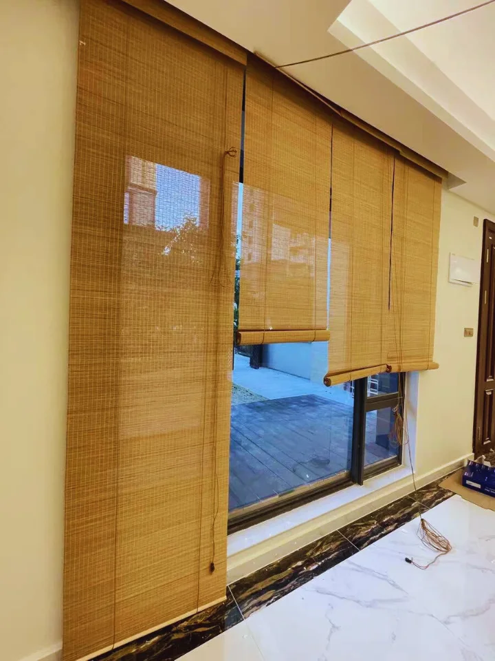 bamboo roll up blinds