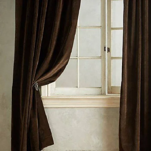 Black Velvet Curtain in Dubai