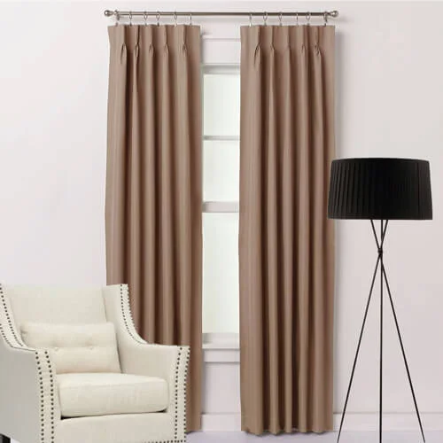 Linen Curtain Hook Pleated