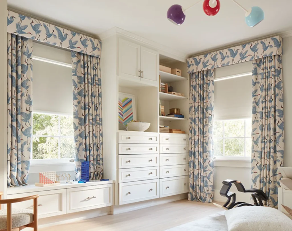 Kids room wave curtains colorful design Dubai