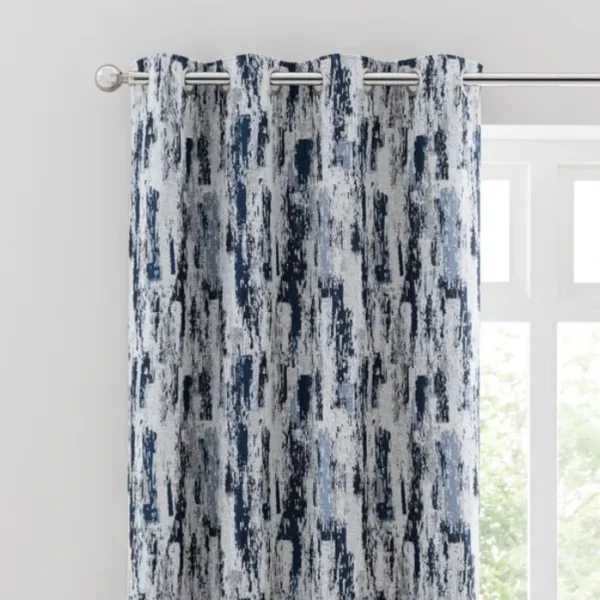 Abstract Global Eyelet Curtains image 1