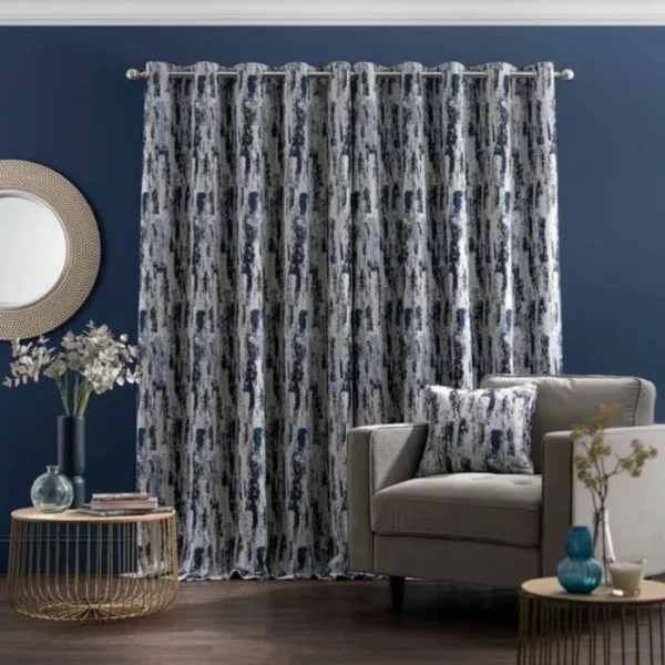 Abstract Global Eyelet Curtains image 2