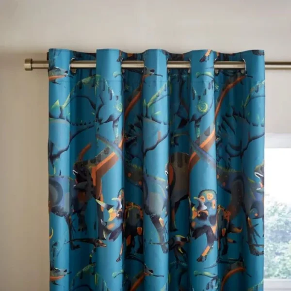 Age of Dinosaurs Eyelet Curtains image 1