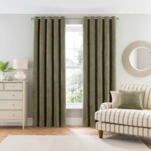 Alayna Chenille Eyelet Curtains