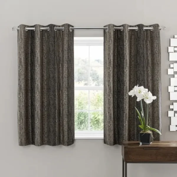 Alexandria Stripe Eyelet Curtains image 1