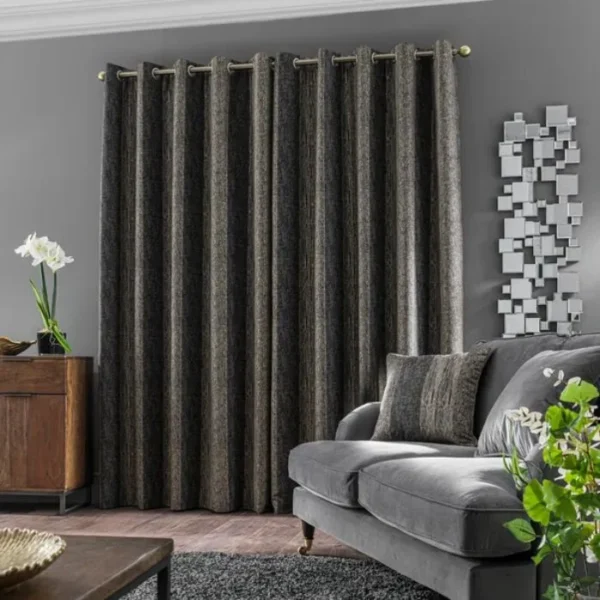 Alexandria Stripe Eyelet Curtains image 2