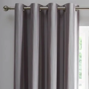 Allana Stripe Blackout Eyelet Curtains image 1
