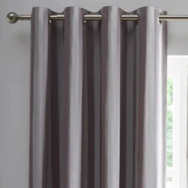 Allana Stripe Blackout Eyelet Curtains image 1