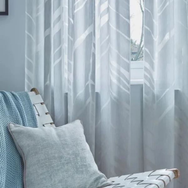 Alpine Silver Voile Curtains image 2