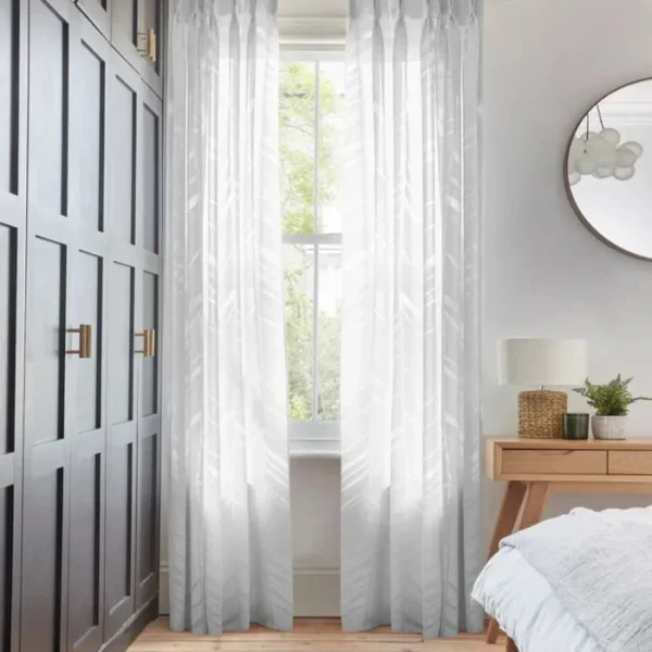 Alpine White Voile Curtains