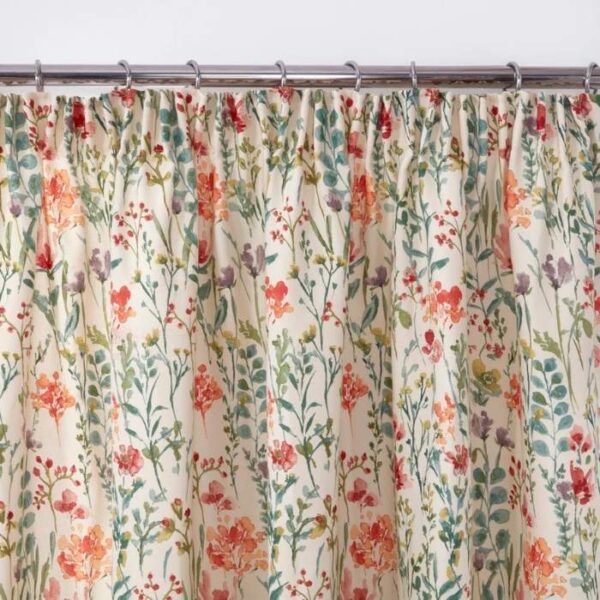 Amaryllis Floral Multi Pencil Pleat Curtains image 1