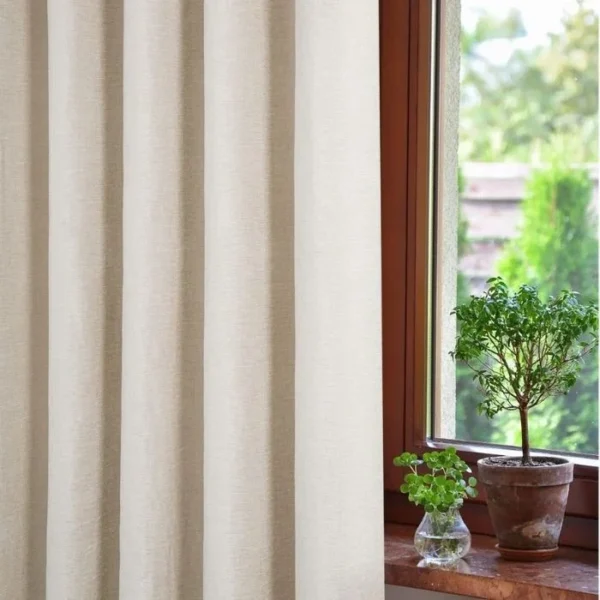 Amberley Natural Thermal Eyelet Curtains image 2