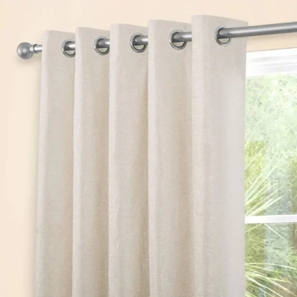 Amberley Natural Thermal Eyelet Curtains image 3