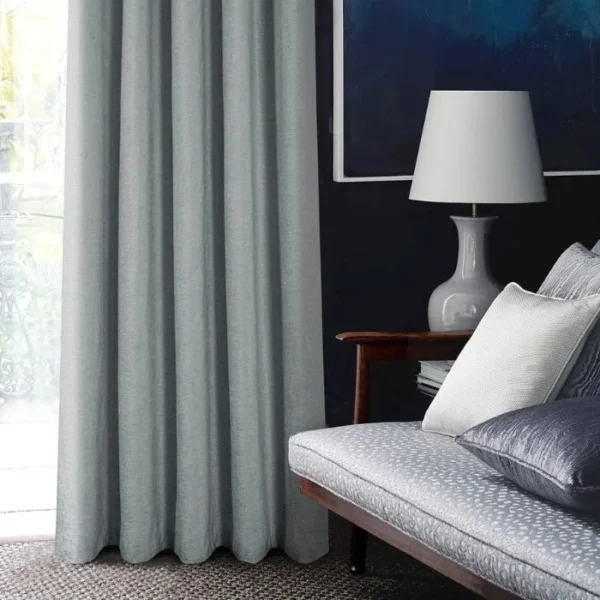 Amberley Nickel Chenille Eyelet Curtains - Image 2