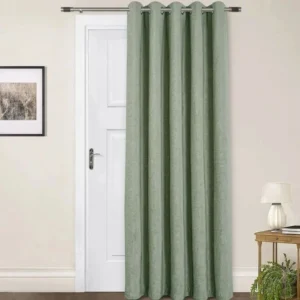 Amberley Sage Chenille Door Curtain