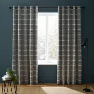 Ash Geometric Blackout Curtains