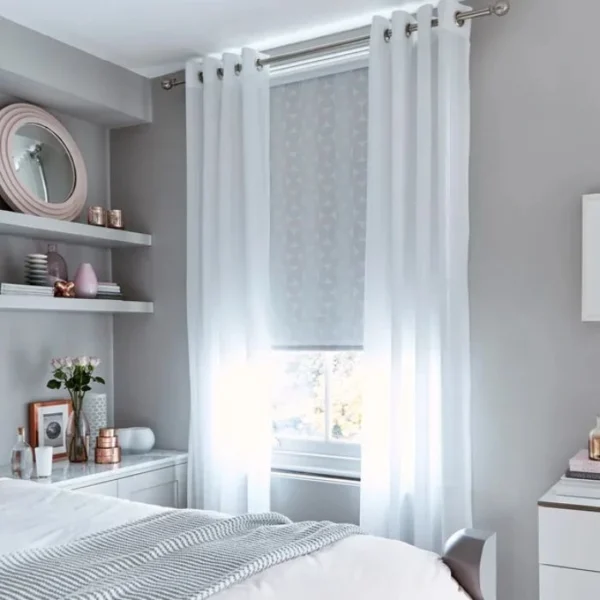 Astro White Voile Curtains image 2