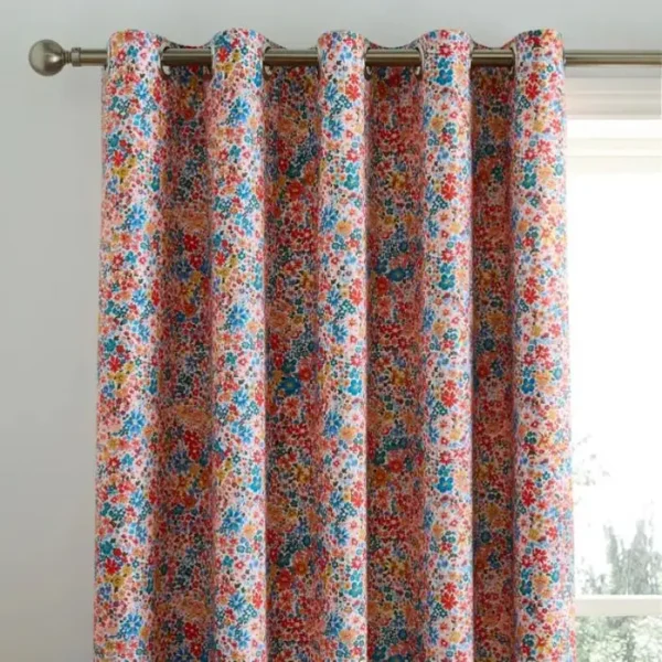 Avie Ditsy Blackout Eyelet Curtains image 1