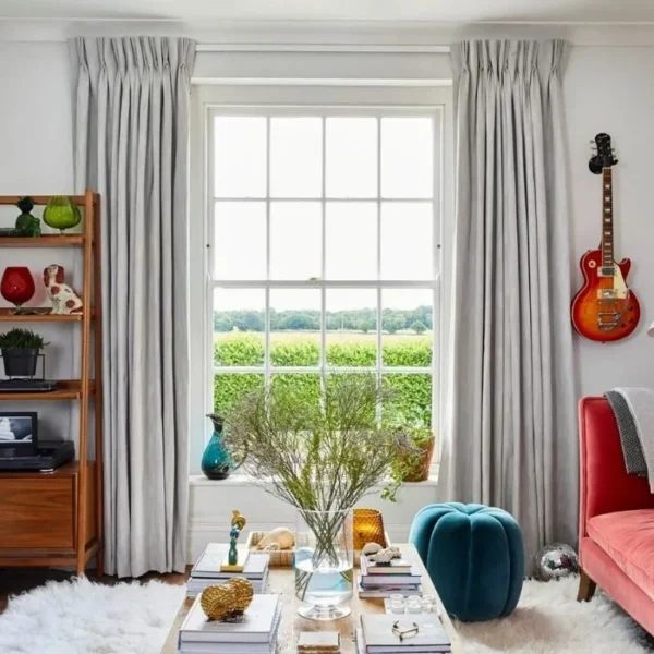 Bailey Cream Curtains image 2