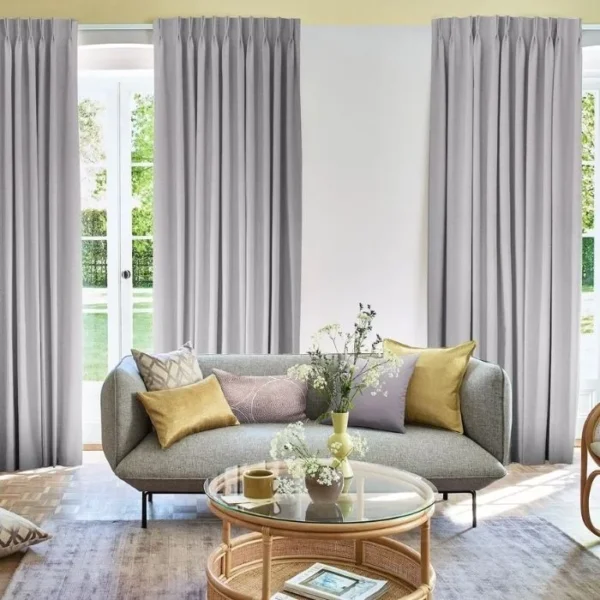 Bailey Lavender Fog Curtains image 2