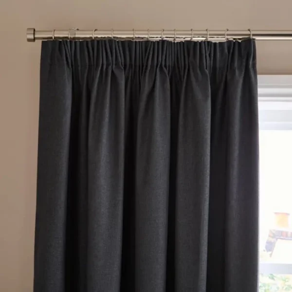 Berlin Blackout Pencil Pleat Curtains image 1