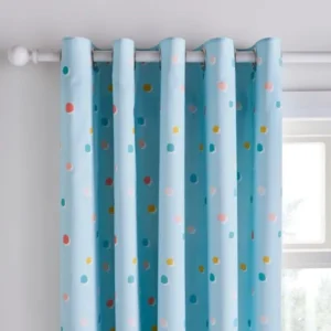 Bold Floral Polka Dot Curtains image 1