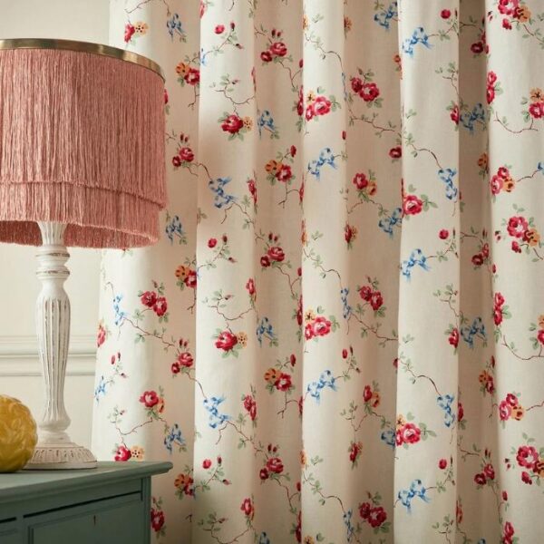 Cath Kidston Rose And Bows Blackout Pleat Curtains image 1