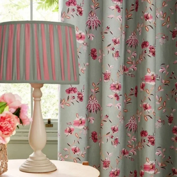 Cath Kidston Sage Blackout Pleat Curtains image 1