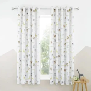 Catherine Lansfield Animals Blackout Eyelet Curtains