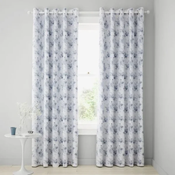 Catherine Lansfield Lucie Floral Eyelet Curtains