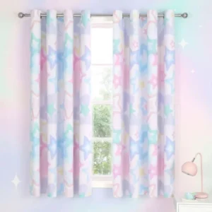 Catherine Lansfield Ombre Stars Eyelet Curtains