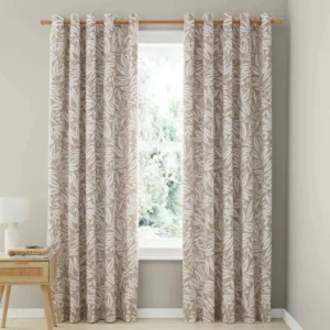 Catherine Lansfield Sorrel Leaf Eyelet Curtains