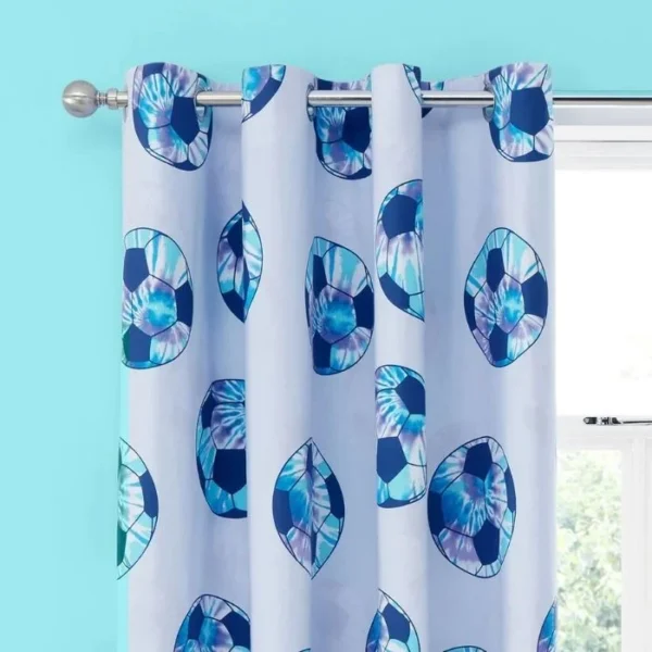 Catherine Lansfield Tie Dye Football Curtains image 1