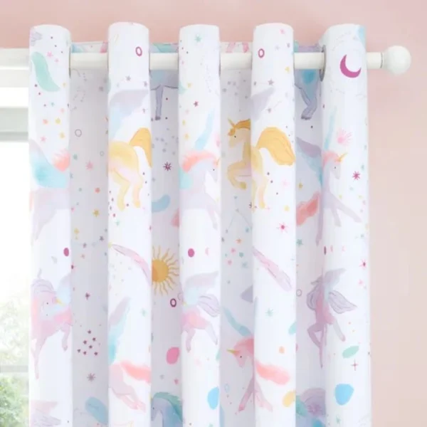 Celestial Unicorn Eyelet Curtains image 1