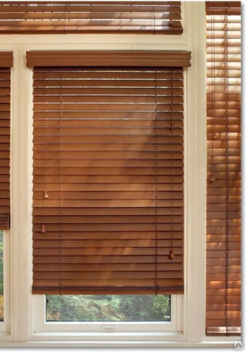 Premium custom wooden blinds installation