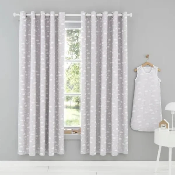 Cloud Thermal Eyelet Curtains