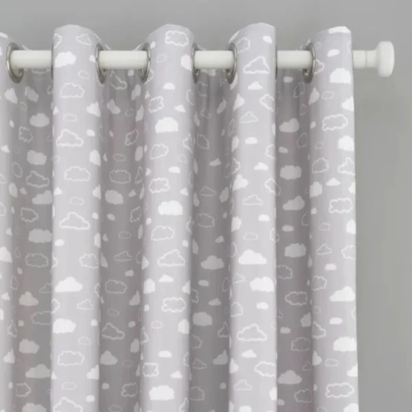 Cloud Thermal Eyelet Curtains image 1