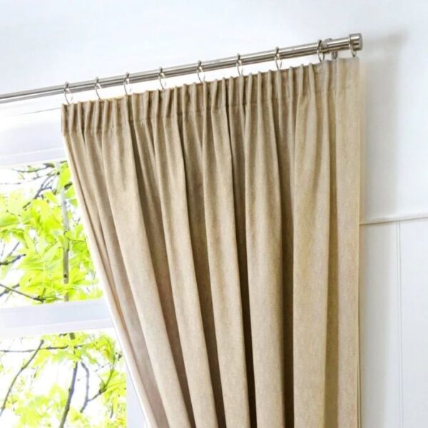 Dijon Natural Blackout Pleat Curtains - Image 2