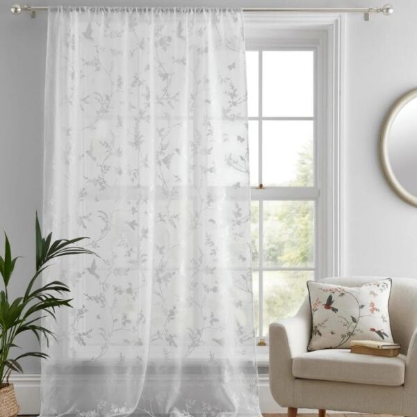 Darnely White Bird Voile image 1