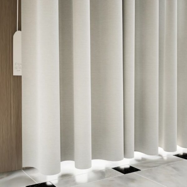 Daylight Blocked By Silver Blackout Curtain