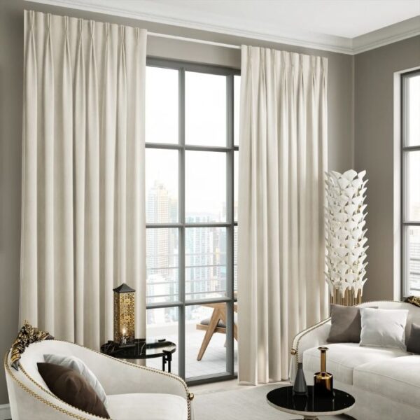 Close-Up Of Brown Blackout Fabric Texture