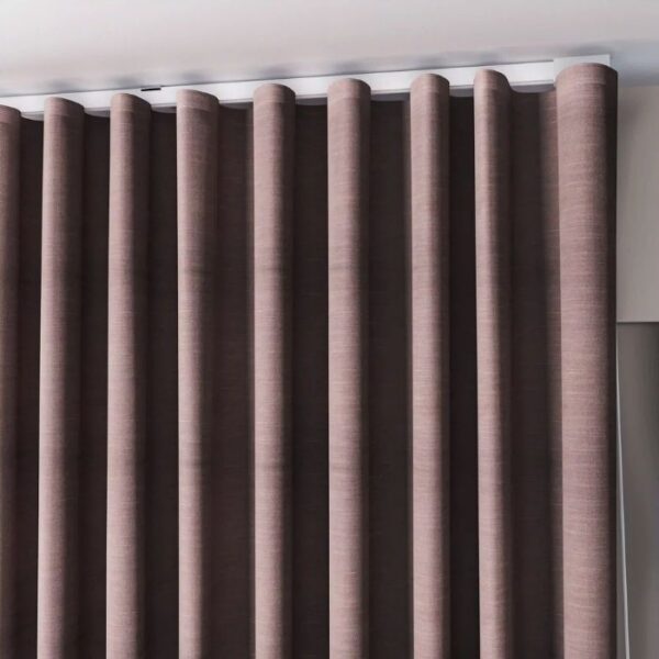 Close-Up Of Purple Ripple Fabric Texture