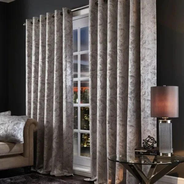 Diablo Marble Eyelet Curtains image 2