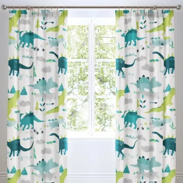 Dinosaur Glow in the Dark Curtains