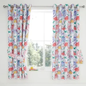 Dinosaur Thermal Eyelet Curtains