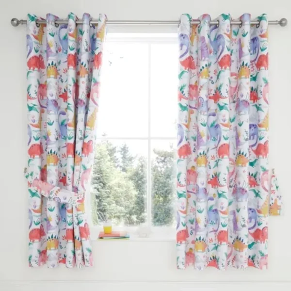 Dinosaur Thermal Eyelet Curtains